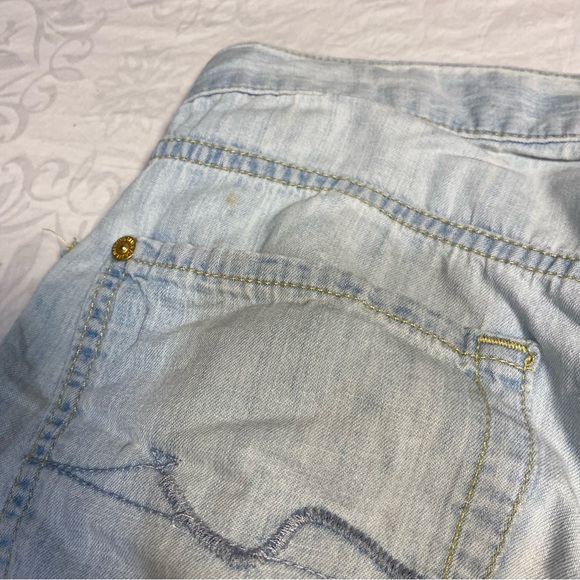 7 for All Mankind Lightweight Jeans LowRise Light Wash Josefina Skinny Boyfriend - Picture 4 of 15